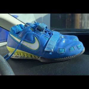 Nike Romaleos 2 Men's Weightlifting Shoes Hyper Blue 476927-417 Sz 10.5